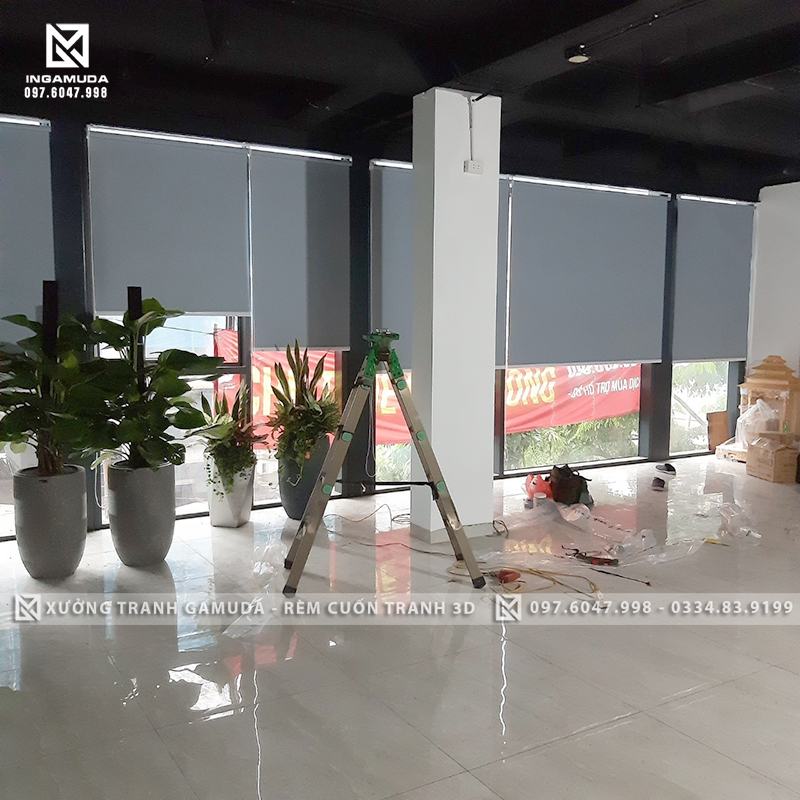 Dịch vụ thi công rèm cuốn văn phòng giá tốt