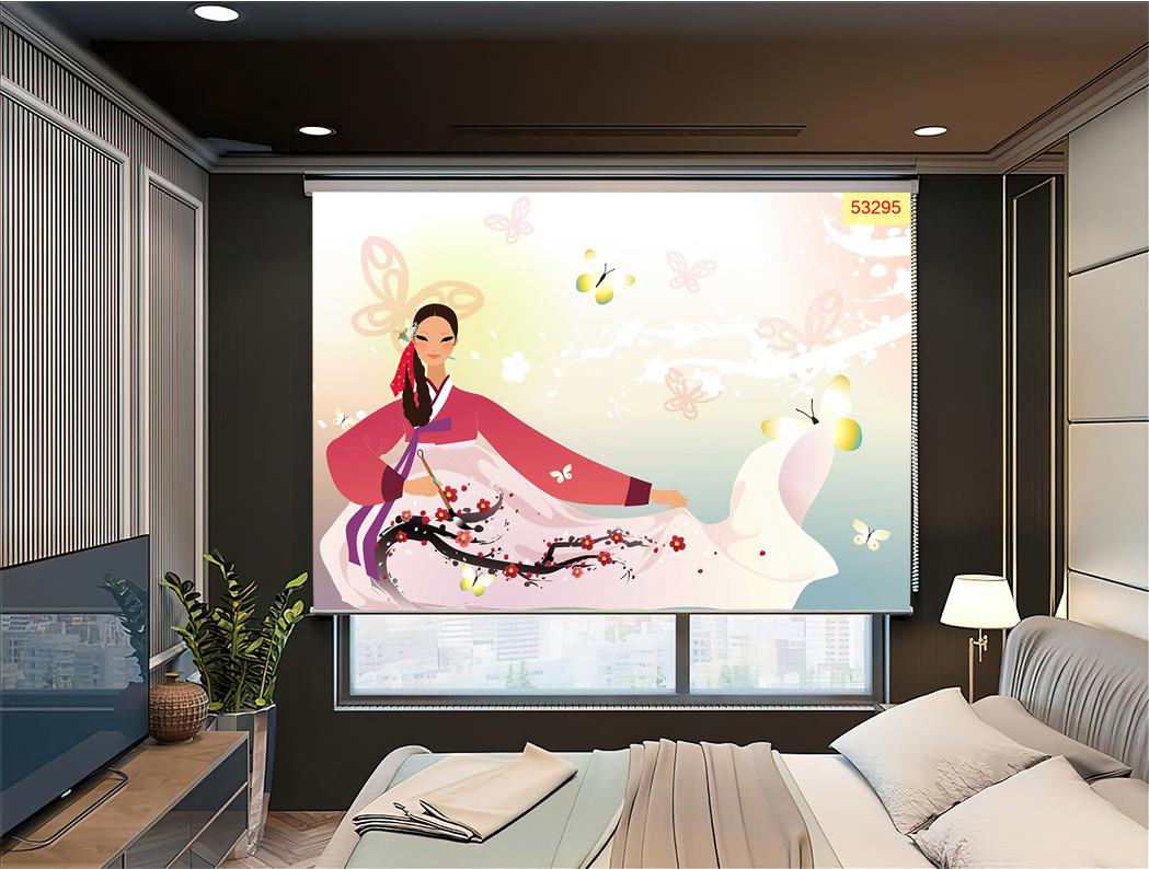 Ứng dụng của rèm cuốn tranh Nhật Bản trong không gian sống