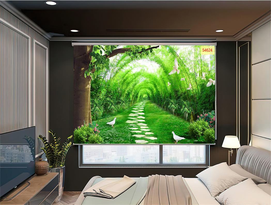 Các loại rèm cuốn tranh con đường phổ biến trên thị trường: