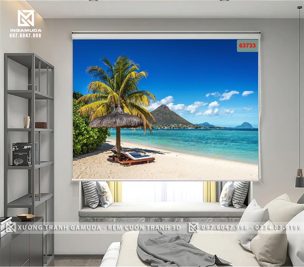 Rèm Tranh 3D Những Mẫu Tranh Về Bầu Trời Trong Xanh - Rèm Cản Nắng Cản Nhiệt Tốt Vệ Sinh Dễ Dàng
