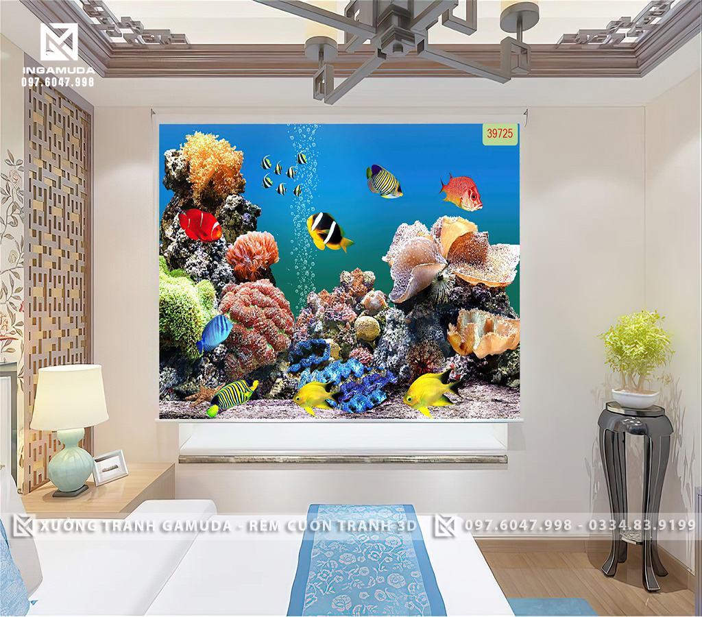Nên lựa chọn loại rèm in tranh 3D nào?