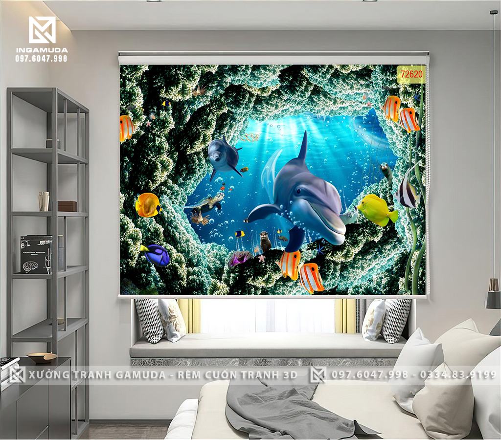 Những loại rèm in tranh 3D phổ biến