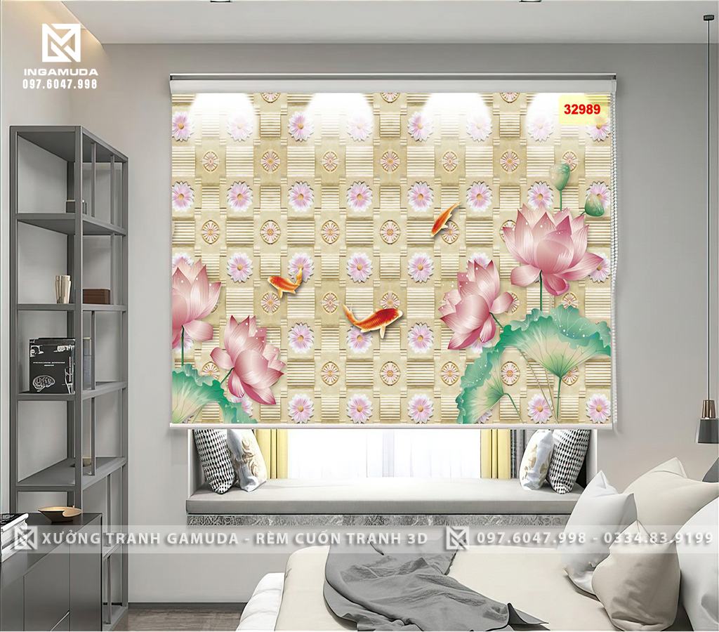 Rèm Tranh 3D In Ấn Và Sản Xuất Tại Xưởng Rèm Gamuda Cản Sáng Cản Nhiệt Giá Tốt Nhất Trên Thị Trường