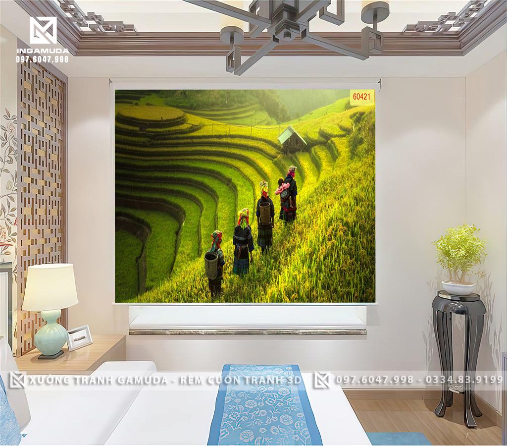 RÈM CUỐN RUỘNG BẬC THANG