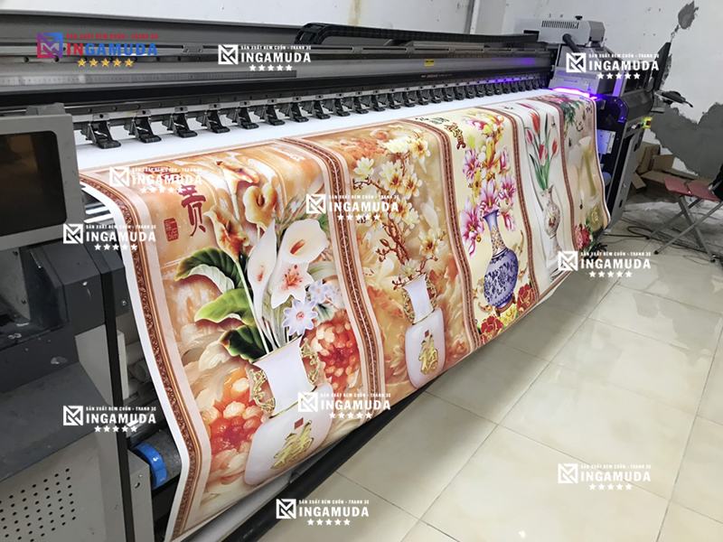Rèm cuốn cho trường học in tranh 3D UV Cao cấp