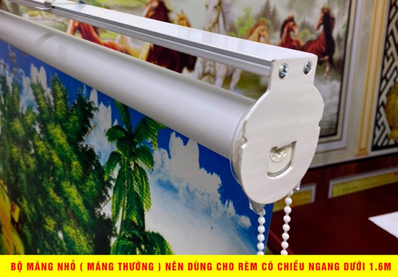 Bộ máng nhỏ sử dụng cho các loại rèm nhỏ giá thành thấp