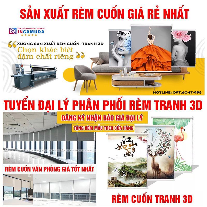 Rèm Cuốn Tranh Gamuda Đơn Vị Sản Xuất Tìm Kiếm Đối Tác Trên Toàn Quốc
