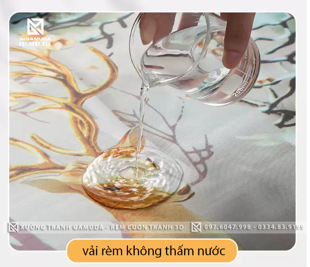 Chất Liệu Vải Polyester Cản Sáng Cản Nhiệt Không Thấm Nước