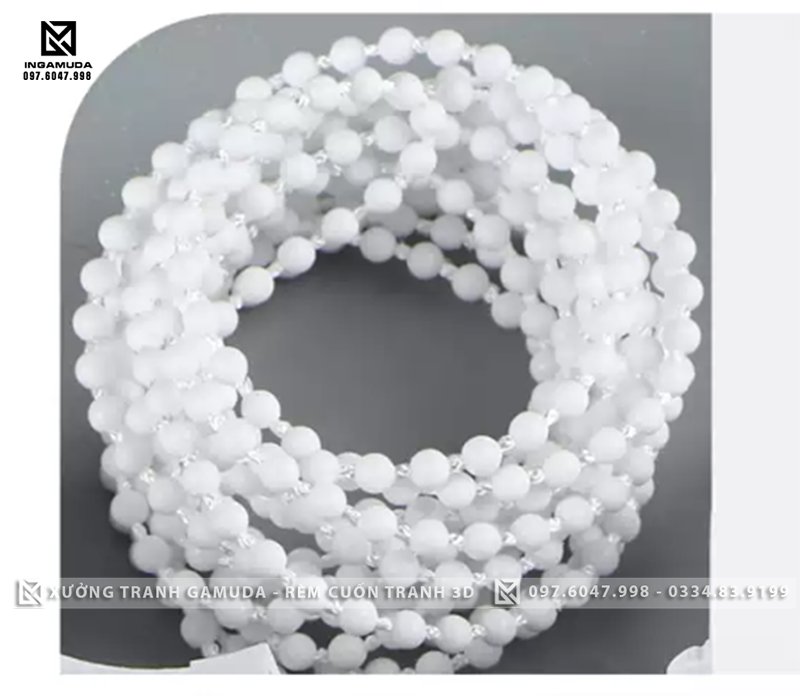 Dây cuốn dù hạt nhựa chắc chắn chịu lực kéo lên đến 20 kg