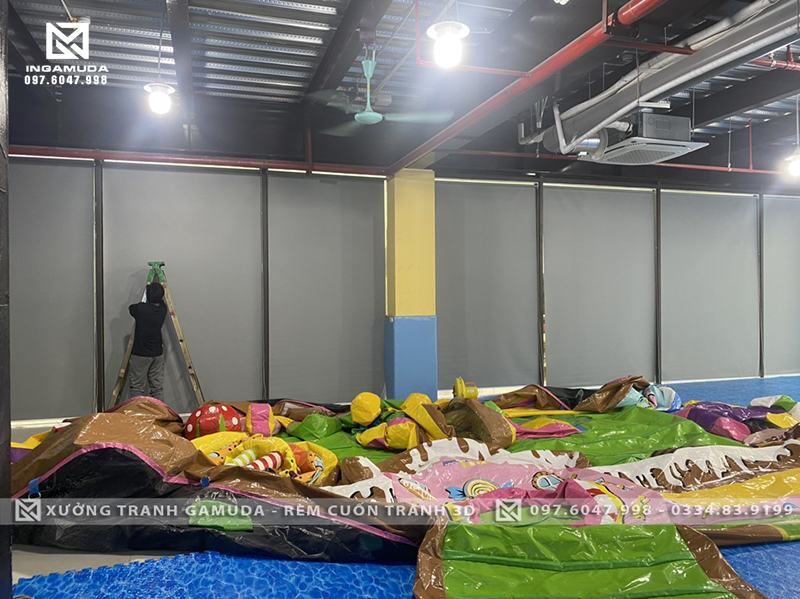 Rèm cuốn tranh cho khu vui chơi rèm cản sáng cản nhiệt giá tốt nhất cho công trình của bạn