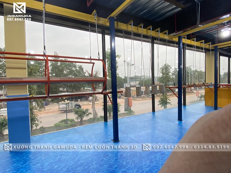 khảo sát rèm cuốn cho khu vui chơi trẻ em tại Bắc Giang