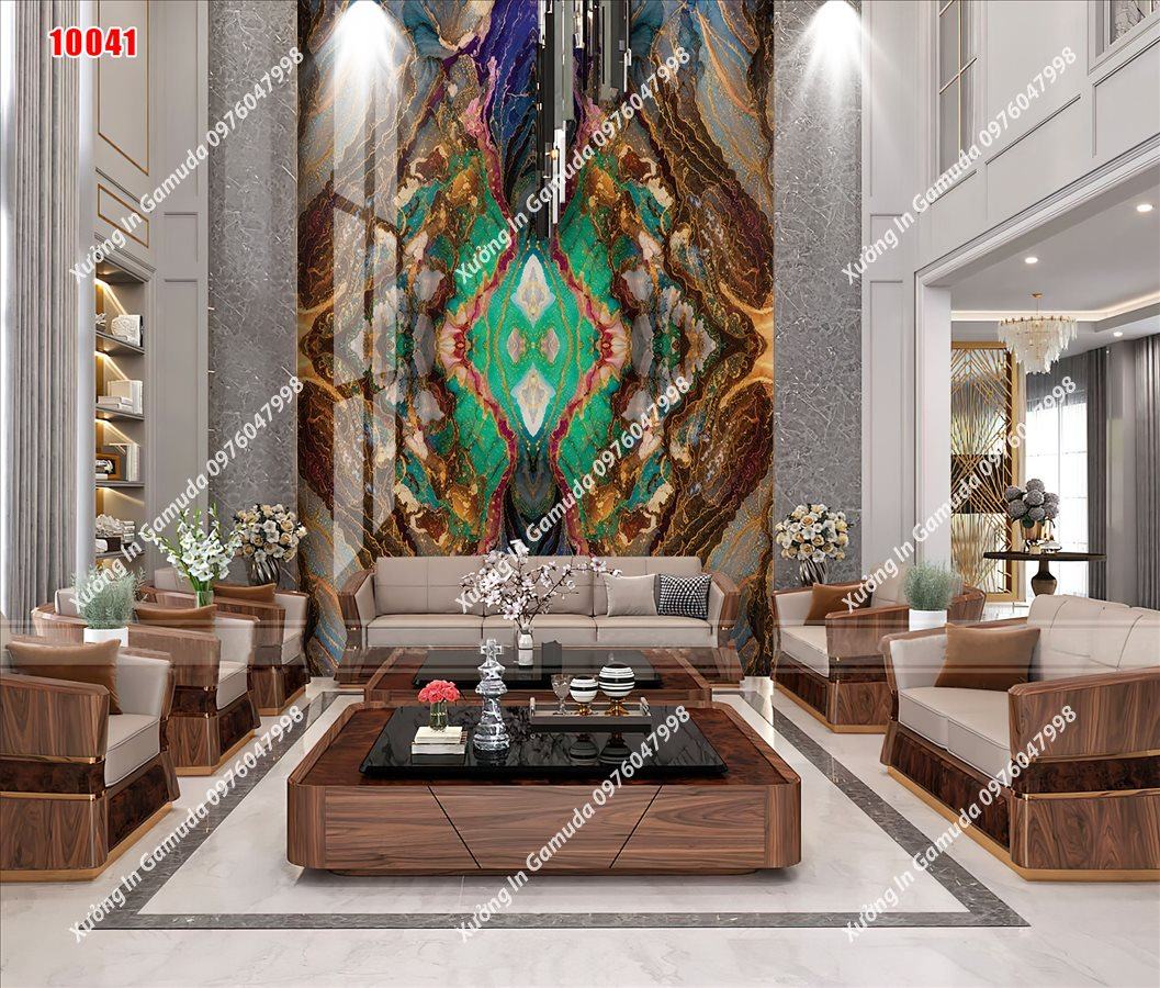 Tranh PVC Vân Đá Đối Xứng Thể Hiện Độ Thẩm Mỹ – Xưởng In Gamuda In Ấn Và Sản Xuất Theo Yêu Cầu