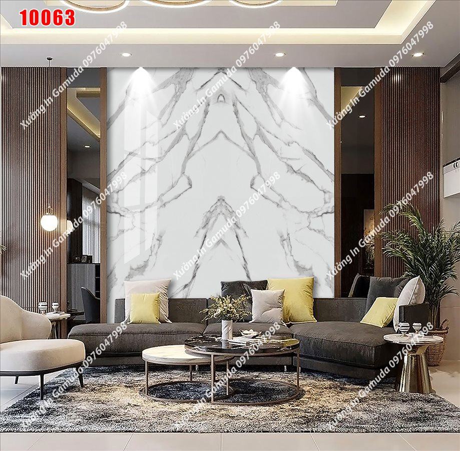 Tranh Ceramic Đối Xứng Kết Hợp Viền Vàng – In Ấn Và Thiết Kế Theo Yêu Cầu