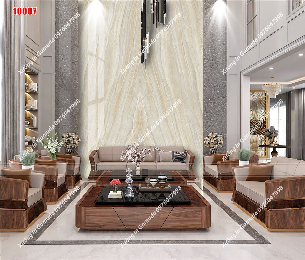 Tranh Pcv Vân Đá Đối Xứng Chịu Nhiệt Tốt Không Phai Màu Độ Bền Lên Đến Nhiều Năm