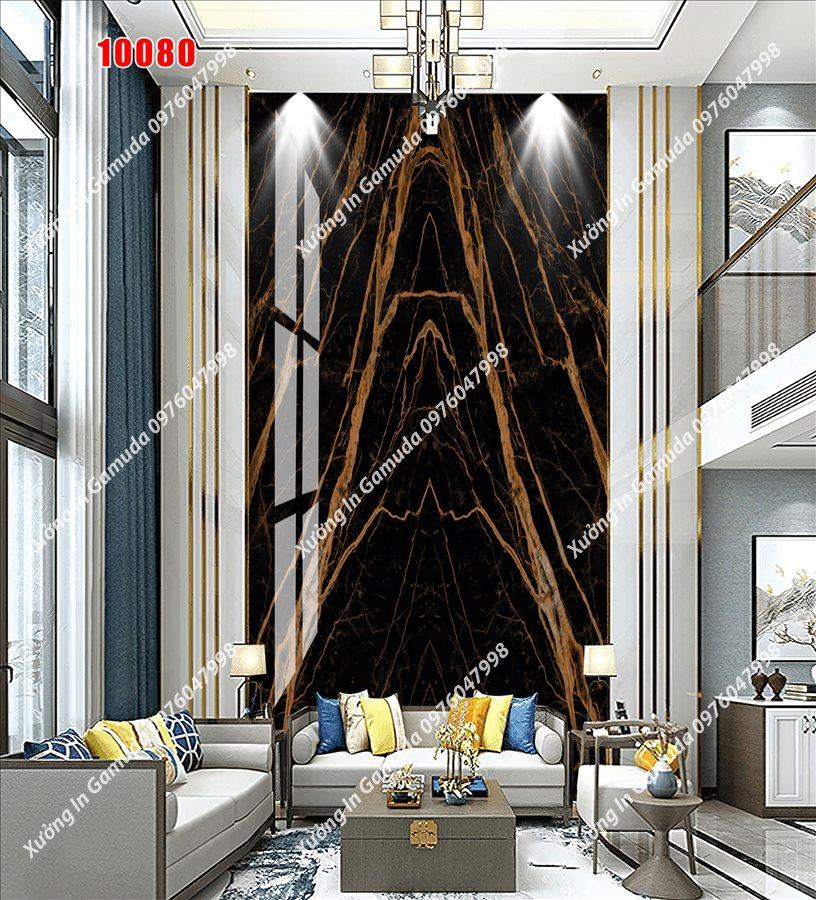 Tranh PVC Vân Đá Đối Xứng Chịu Nhiệt Tốt Không Phai Màu Độ Bền Lên Đến Nhiều Năm