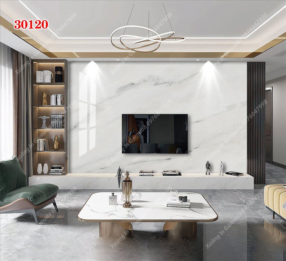 Tranh Ceramic Đơn Sắc Kết Hợp Viền Vàng - In Ấn Và Thiết Kế Theo Yêu Cầu