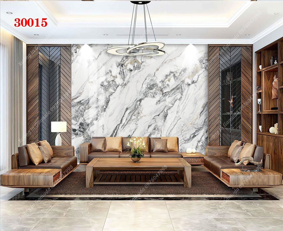 Tranh PVC Đơn Sắc Họa Tiết Núi Trắng - In Ấn Và Sản Xuất Theo Yêu Cầu