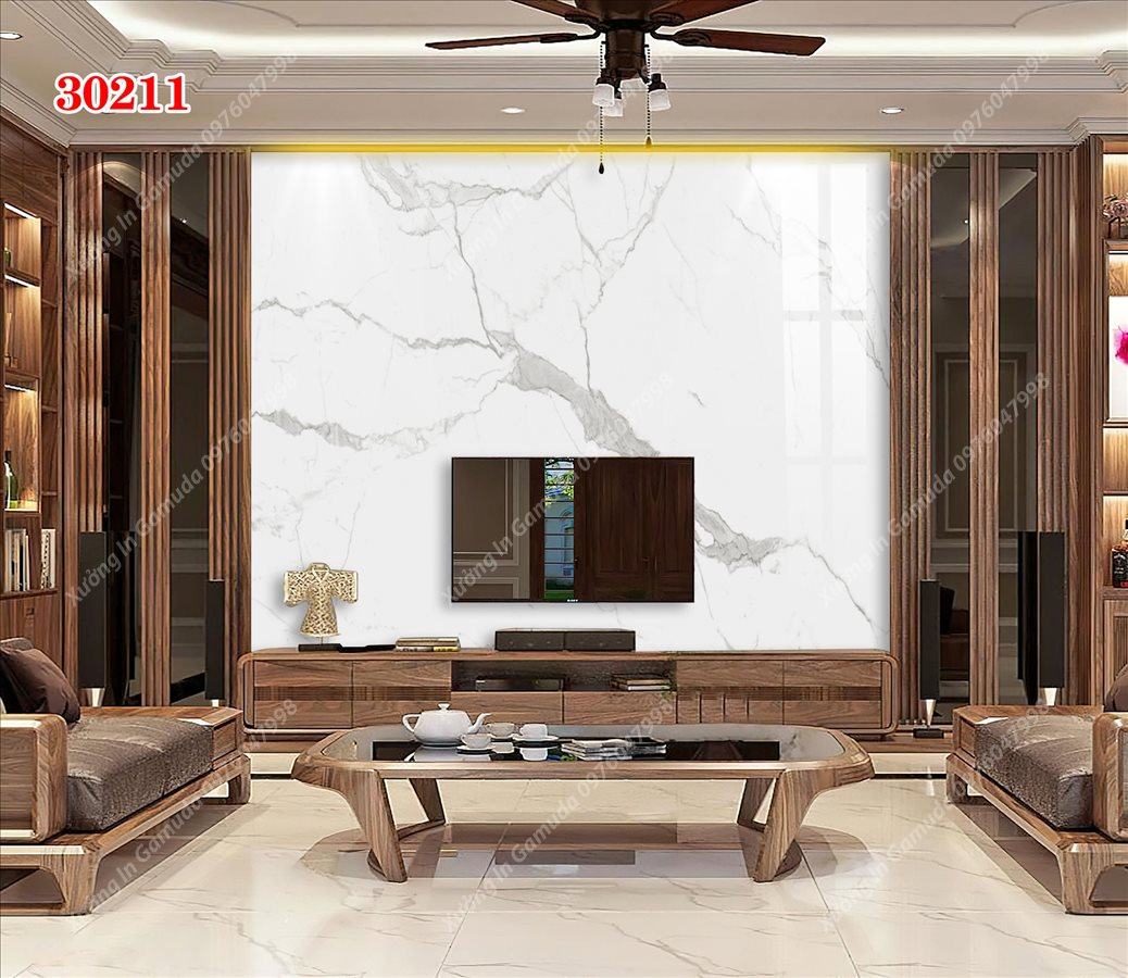 Tranh Ceramic Đơn Sắc Kết Hợp Viền Vàng - In Ấn Và Thiết Kế Theo Yêu Cầu