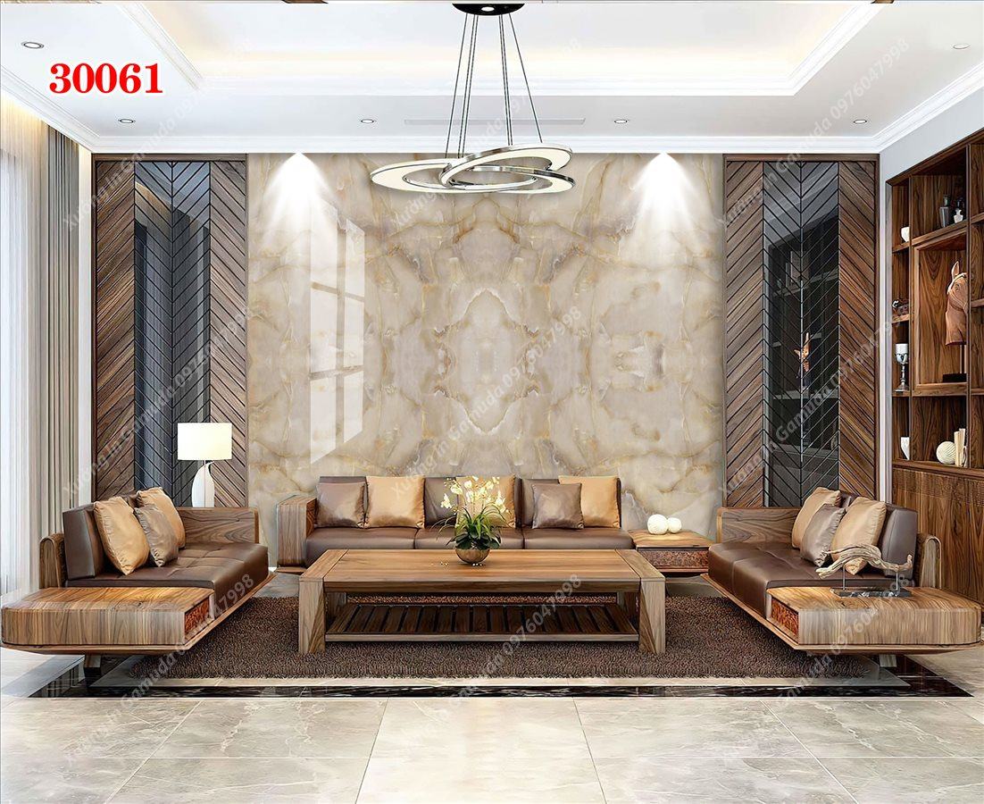 Tranh Ceramic Đơn Sắc Kết Hợp Viền Vàng - In Ấn Và Thiết Kế Theo Yêu Cầu