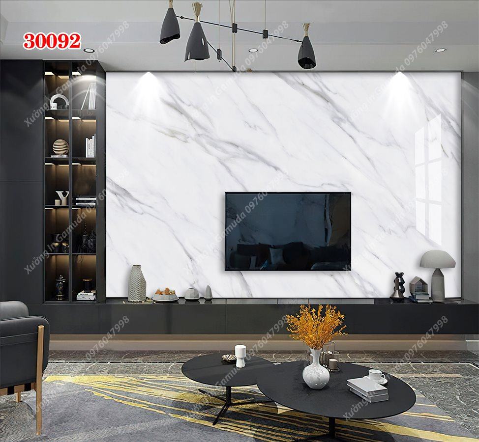 Tranh Ceramic Đơn Sắc Kết Hợp Viền Vàng - In Ấn Và Thiết Kế Theo Yêu Cầu