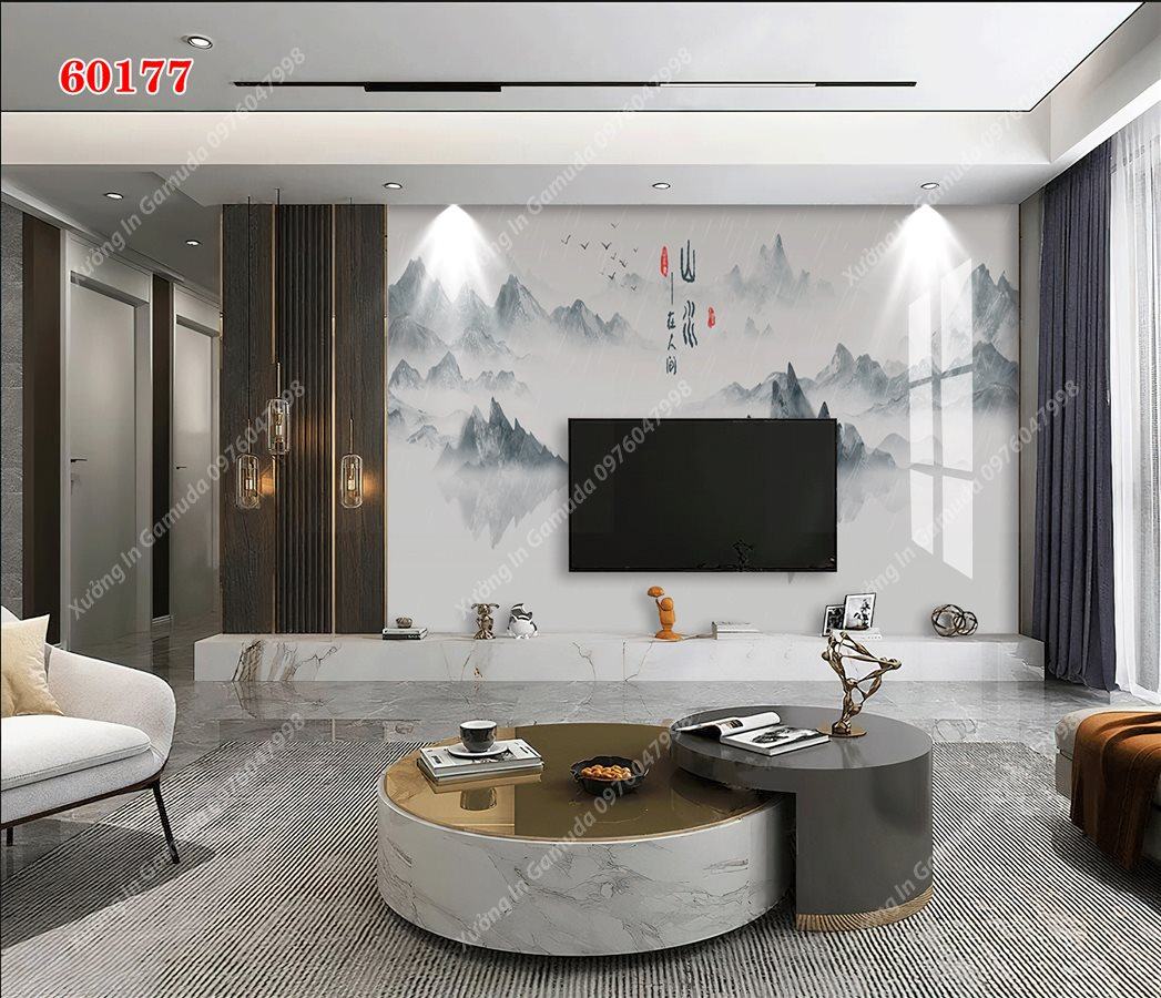 Tranh Gương Phủ Ceramic Vân Đá Trắng Sang Trọng- Phục Vụ Nhiệt Tình 24/24h