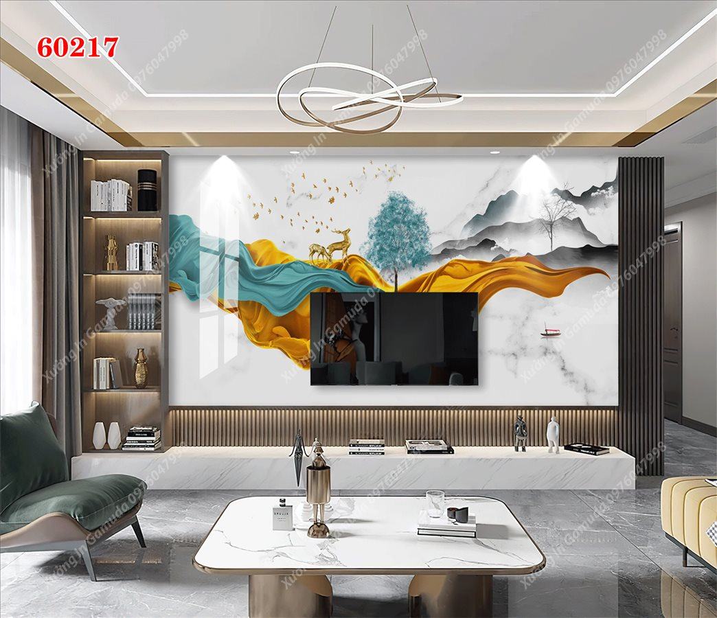 Sản Xuất Tranh CERAMIC Vân Đá Hiện Đại Cản Nhiệt Tốt Phù Hợp Cho Mọi Nhà