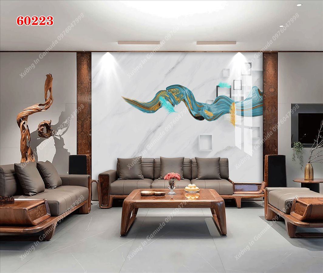 Tranh PVC Vân Đá Thể Hiện Độ Thẩm Mỹ – Xưởng In Gamuda In Ấn Và Sản Xuất Theo Yêu Cầu