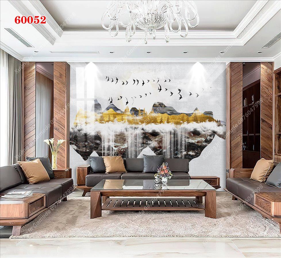 Tranh PVC Vân Đá Hiện Đại Chịu Nhiệt Tốt Không Phai Màu Độ Bền Lên Đến Nhiều Năm