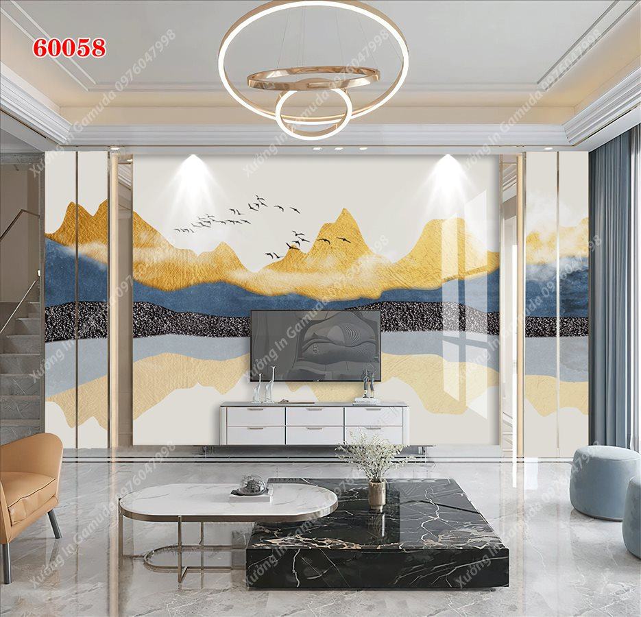 Tranh Ceramic Kết Hợp Viền Vàng – In Ấn Và Thiết Kế Theo Yêu Cầu