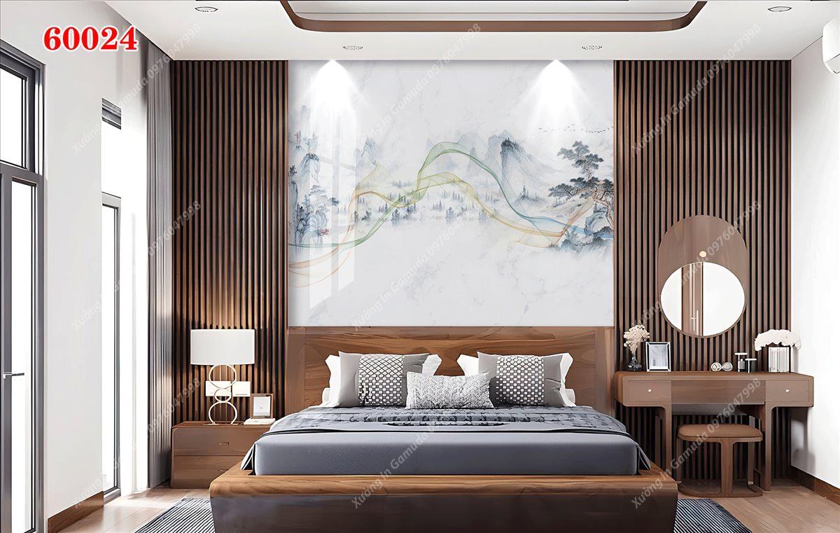 Tranh PVC Vân Đá Hiện Đại Chịu Nhiệt Tốt Không Phai Màu Độ Bền Lên Đến Nhiều Năm