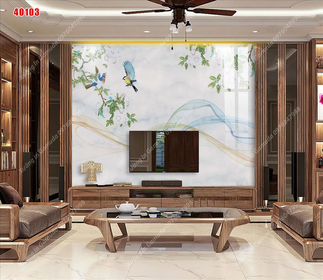 Sản Xuất Tranh Gương In Hình Son Thủy Hữu Tình