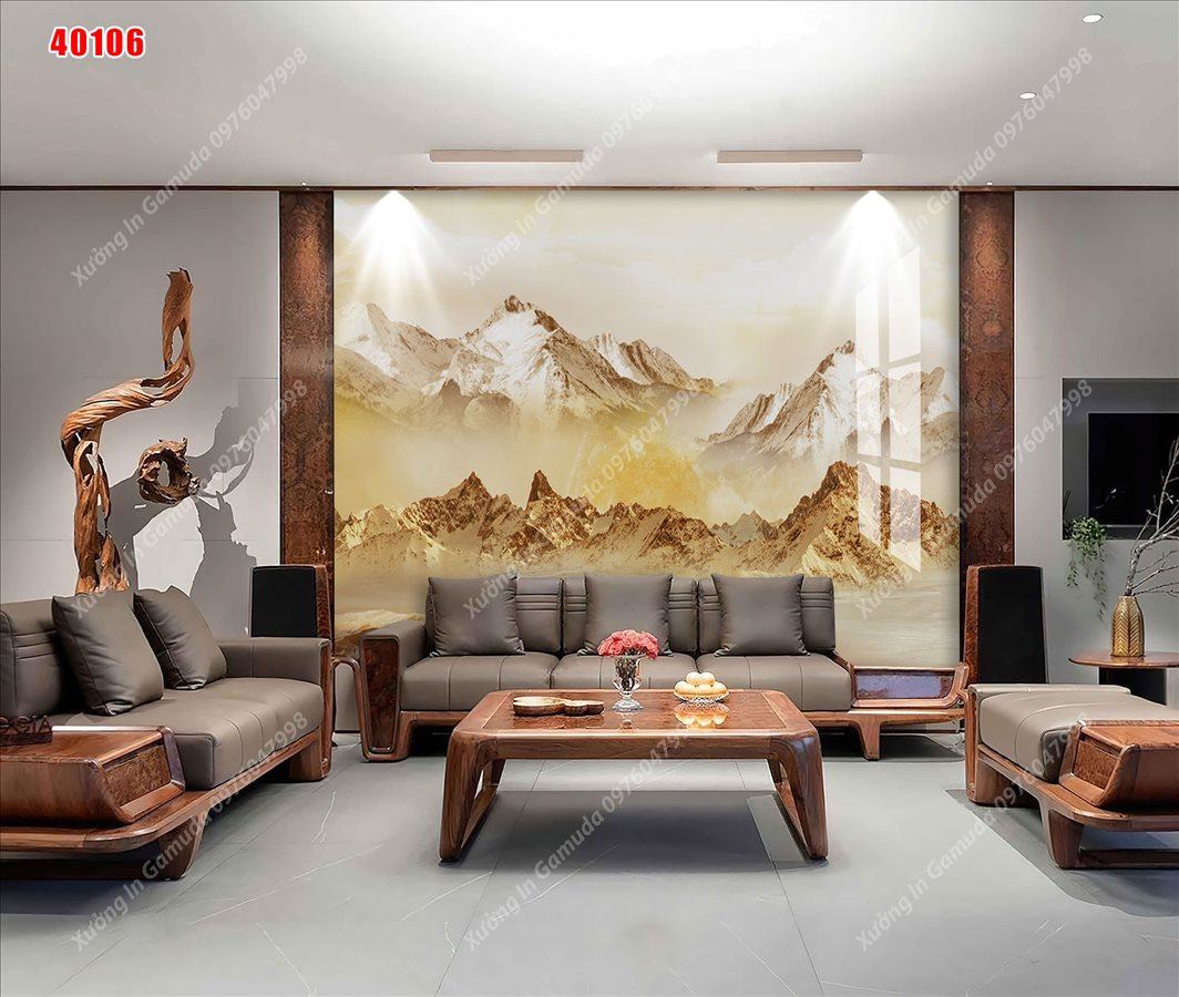 Tranh PVC Vân Đá Những Bức Tranh Sơn Thủy Đẹp Nhất