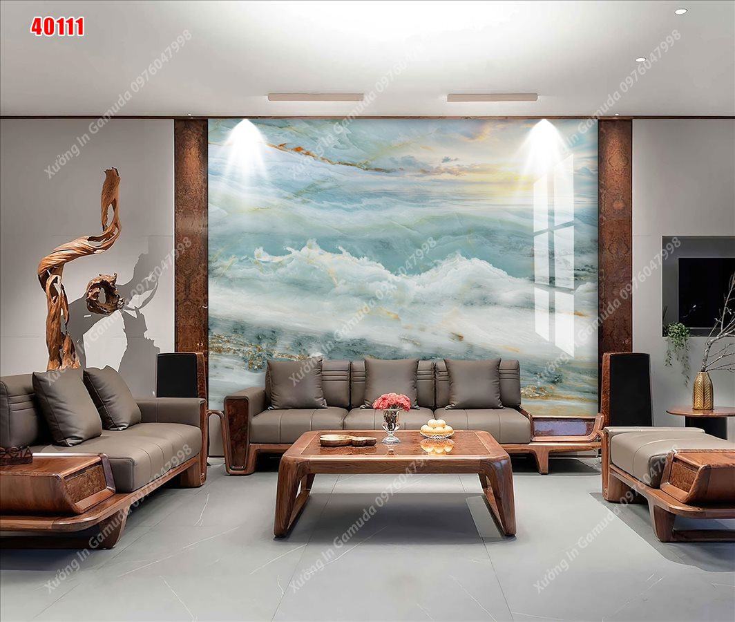 Sản Xuất Tranh PVC Hình Sơn Thủy Hữu Tình Mang Lại Mưa Thuận Gió Hòa Làm Viêc Gì Cũng Thuận Lợi Thành Công