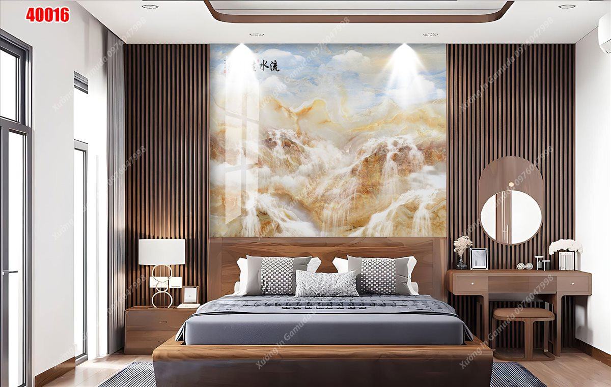 Sản Xuất Tranh PVC Hình Sơn Thủy Hữu Tình Mang Lại Mưa Thuận Gió Hòa Làm Viêc Gì Cũng Thuận Lợi Thành Công 