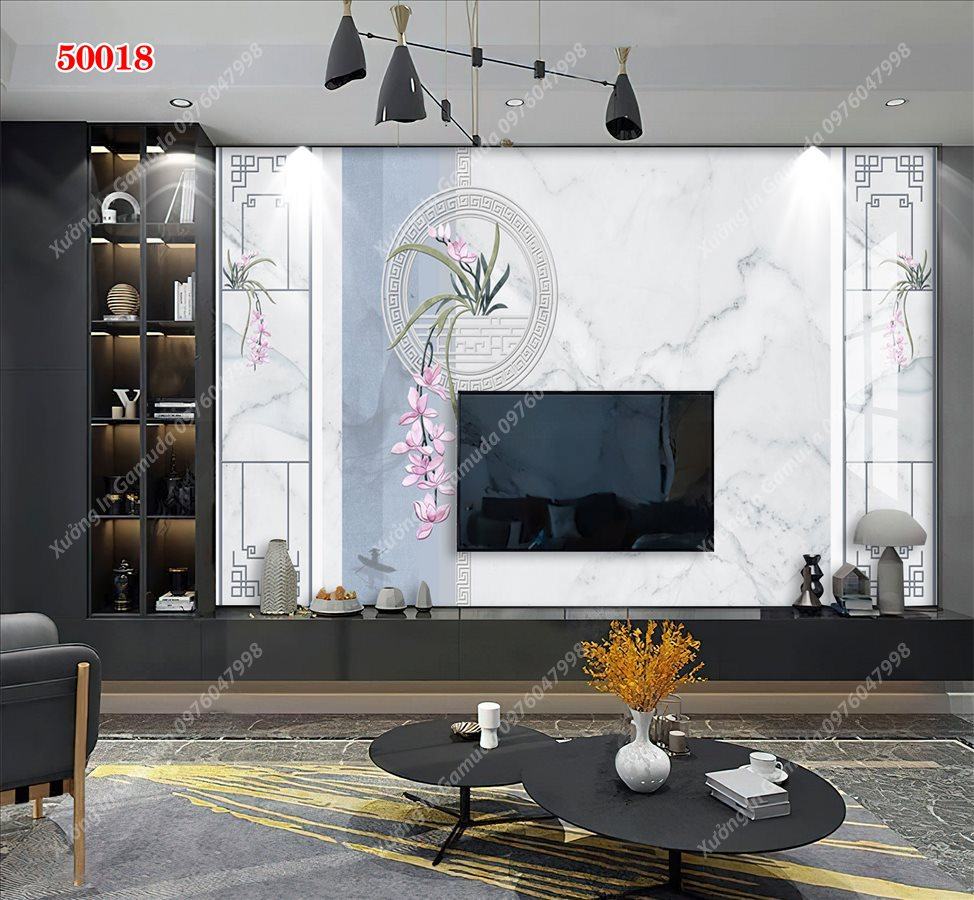 Sản Xuất Tranh PVC Vân Đá Và Hoa 3D - Mang Lại Sức Sống Cho Căn Nhà