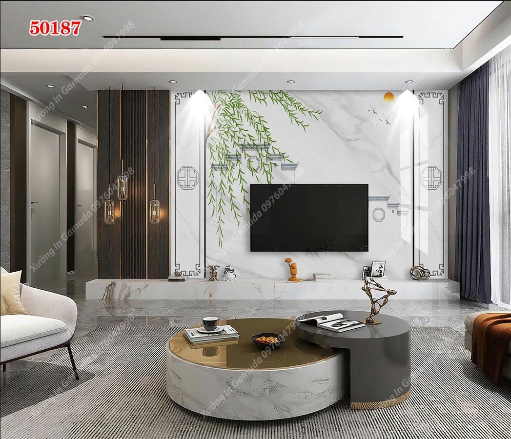 Tranh Ceramic Vân Đá Và Hoa - Giai Pháp Hoàn Hảo Cho Mọi Căn Nhà