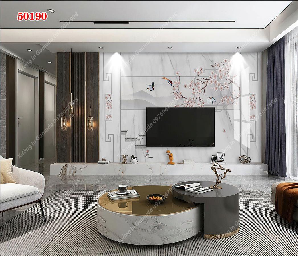 Sản Xuất Tranh PVC Vân Đá Và Hoa 3D - Mang Lại Sức Sống Cho Căn Nhà