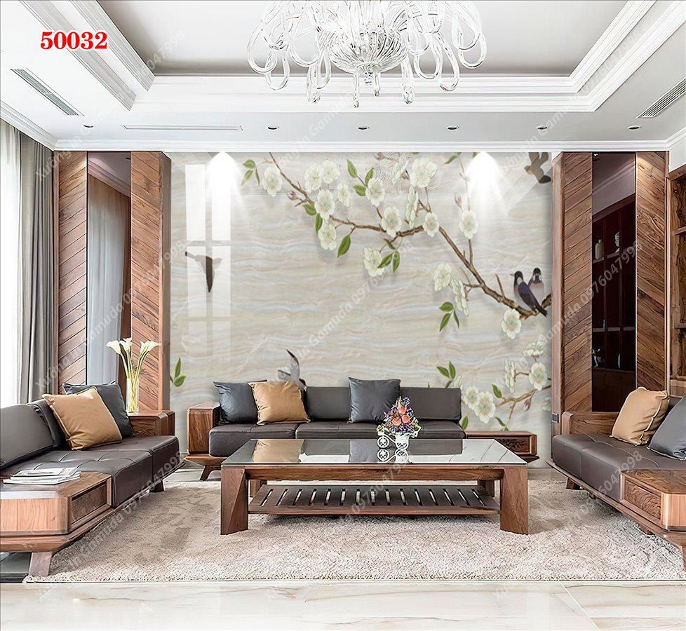 Sản Xuất Tranh PVC Vân Đá Và Hoa 3D - Mang Lại Sức Sống Cho Căn Nhà