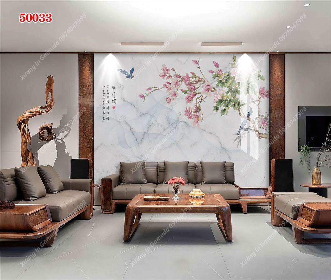 Tranh Ceramic Vân Đá Và Hoa - Giai Pháp Hoàn Hảo Cho Mọi Căn Nhà