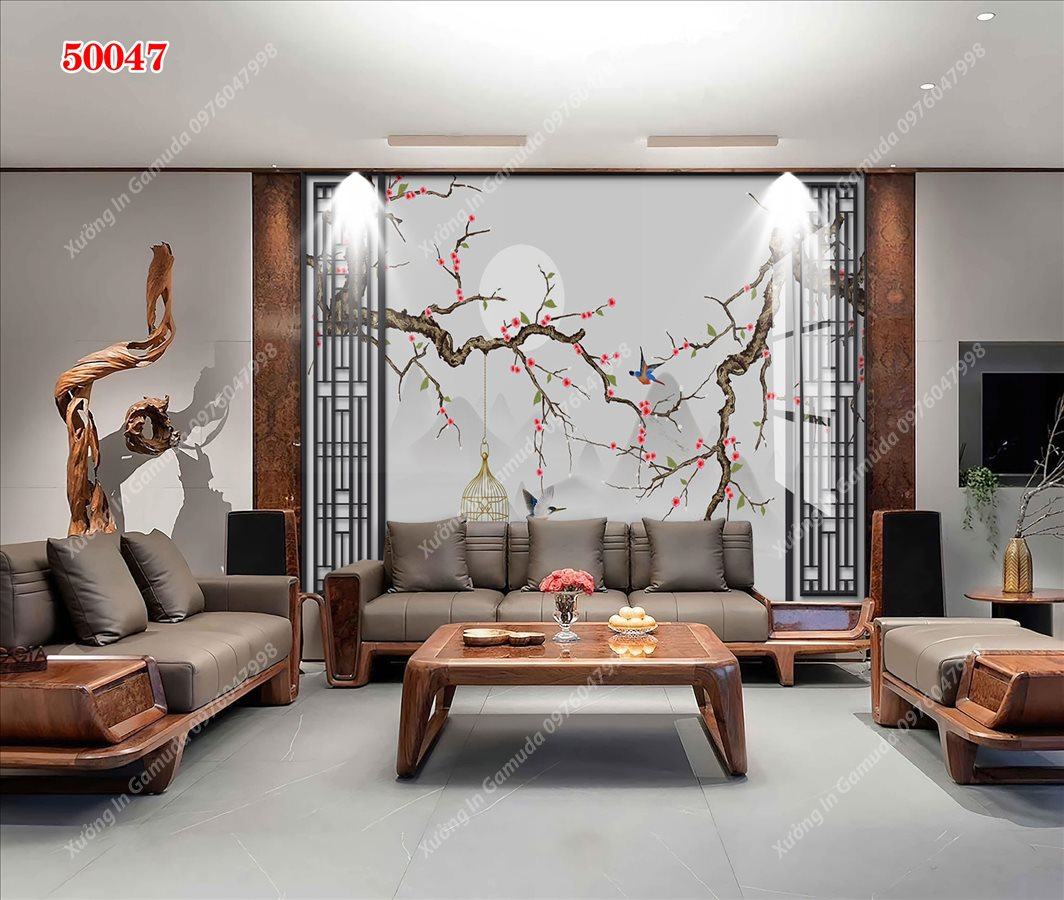 Sản Xuất Tranh PVC Vân Đá Và Hoa 3D - Mang Lại Sức Sống Cho Căn Nhà