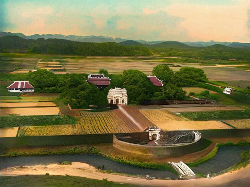 Bản Phục Chế Mầu Công Nghệ Hình Ảnh Số Được Ông Đinh Tân Trào Chỉnh sửa với các đường nét chi tiết chân thực. sắc nét nhất để phục vụ in ấn xuất bản khổ lớn