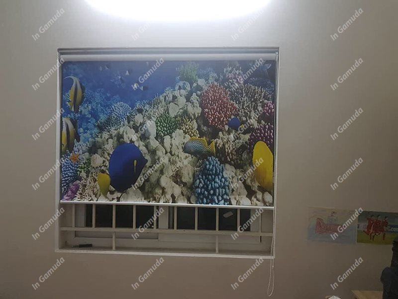 Rèm cuốn tranh cửa sổ che sáng