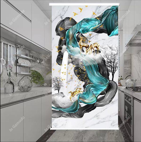 Rèm cuốn và tranh 3D được sản xuất tại xưởng in gamuda hoàng mai hà nội