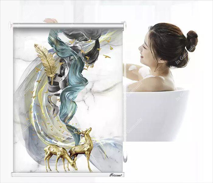 Rèm cuốn tranh cản sáng cản nhiệt tốt dễ dàng vệ sinh