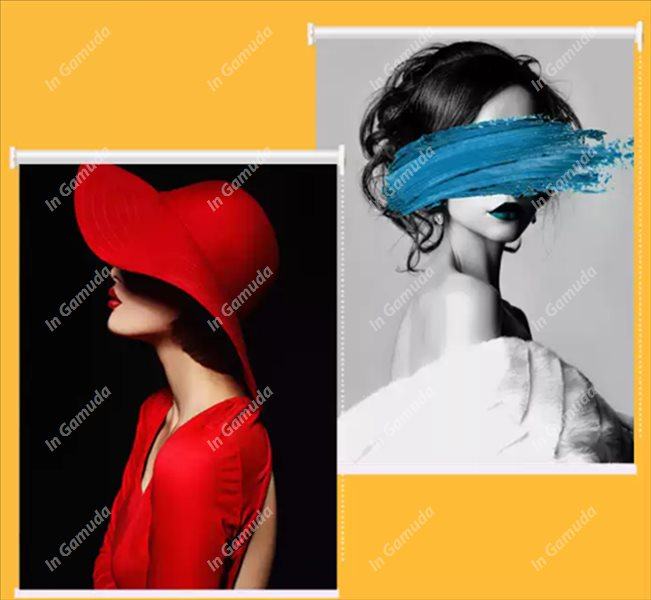 Rèm cuốn in tranh 3D sản xuất theo mọi yêu cầu tại xưởng rèm gamuda 009