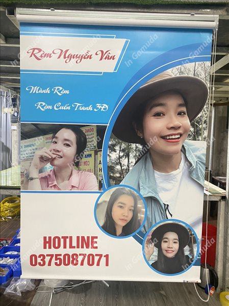 Thiết kế rèm cuốn in tranh 3D theo mọi yêu cầu