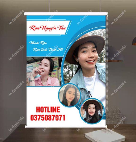 Thiết kế rèm cuốn in tranh 3D theo mọi yêu cầu