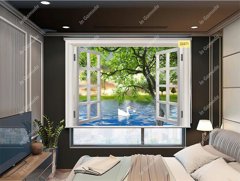 Rèm cuốn tranh cửa sổ mẫu mã đa dạng