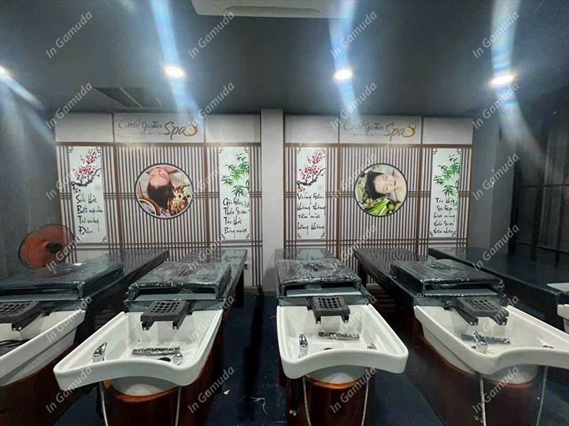 Tranh trang trí cho quán gội đầu đông y dưỡng sinh - Xưởng In Gamuda DS:004