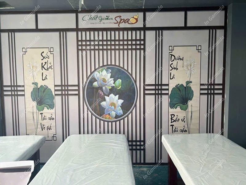 Tranh trang trí cho quán gội đầu đông y dưỡng sinh - Xưởng In Gamuda DS:005